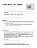 2015 Creativity Center Application