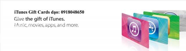 Ahuyshop chuyên. iTunes Gift Card. XX. Apple in app purchases $1=20k. Bán iPhone